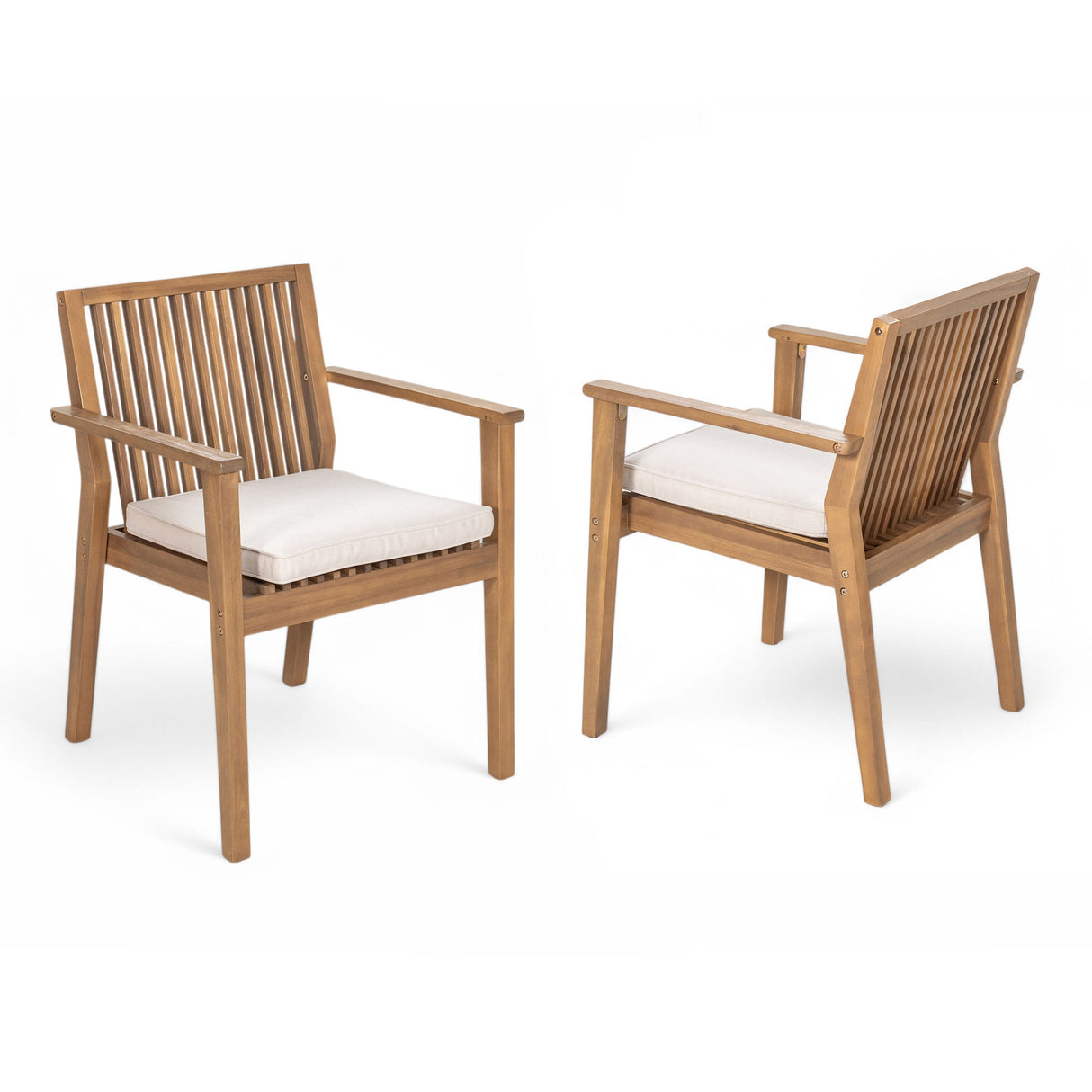 Patio Dining Chair, Comfortable Waterproof Seating (Set of 2)