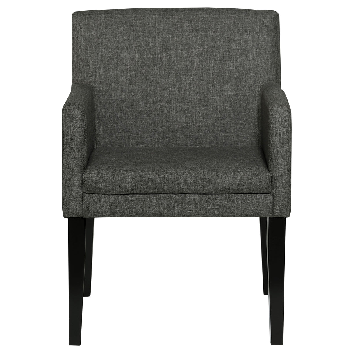 Catherine 5-Piece Black Dining Table Set with Grey Chairs