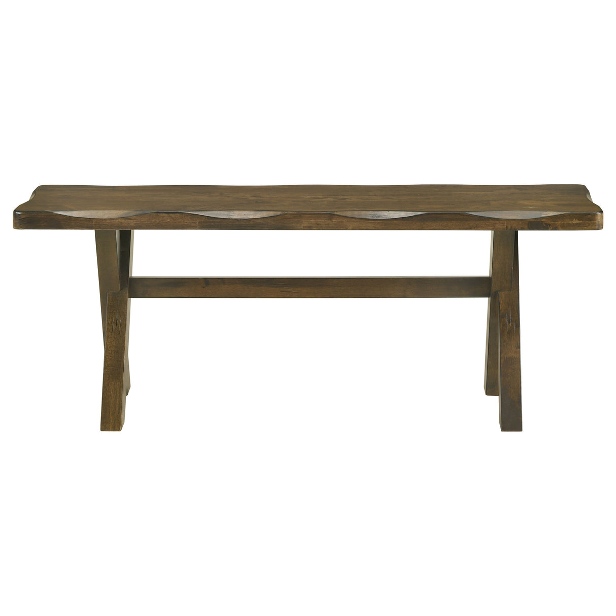Alston 47-Inch Solid Wood Dining Bench, Knotty Nutmeg