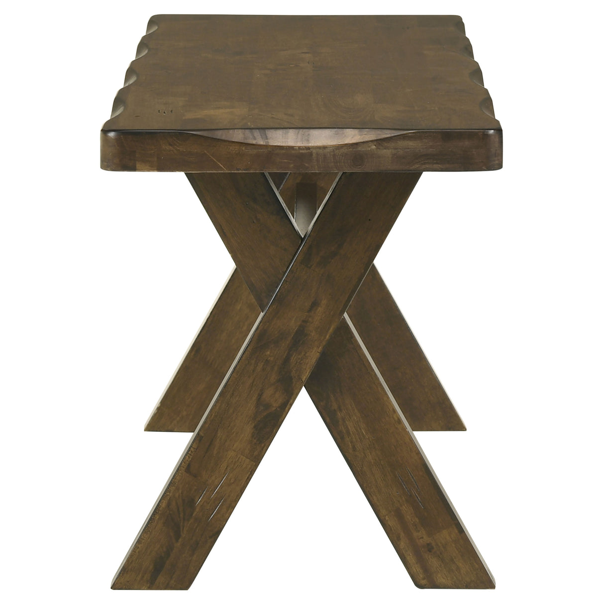Alston 47-Inch Solid Wood Dining Bench, Knotty Nutmeg