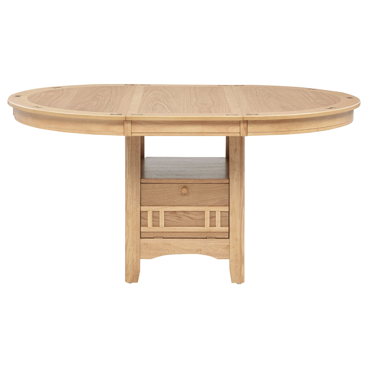 Lavon Oval 60-inch Wood Extension Dining Table Light Oak