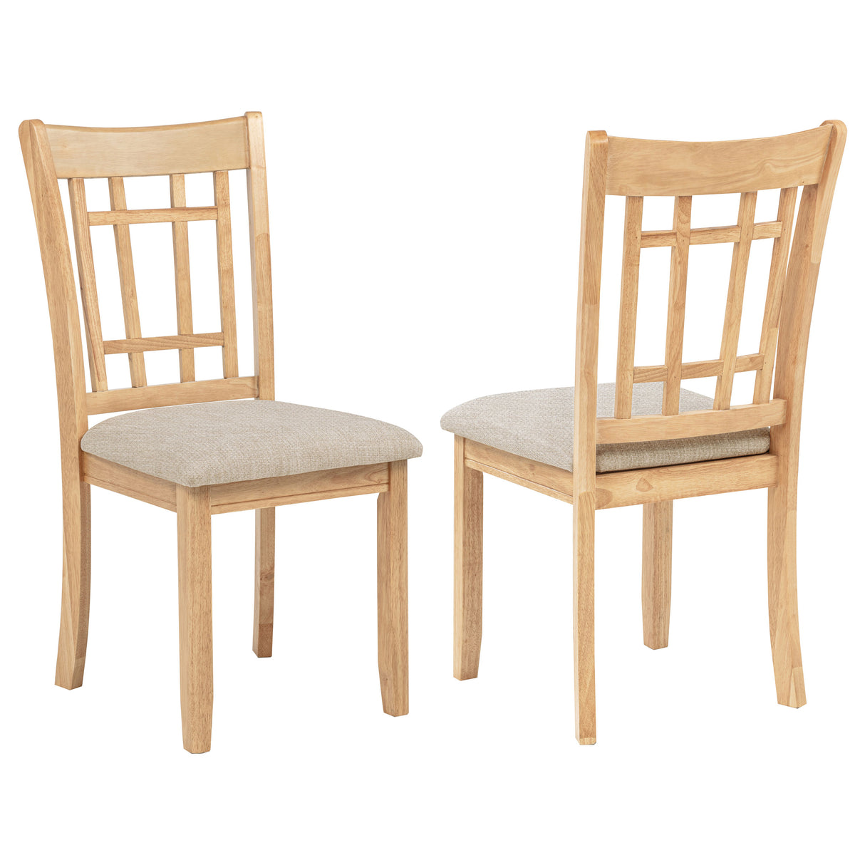 Lavon Wood Dining Side Chair - Linen and Light Oak (Set of 2)