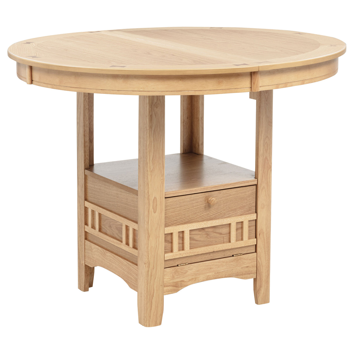 Lavon Oval Counter Height Dining Table Light Oak