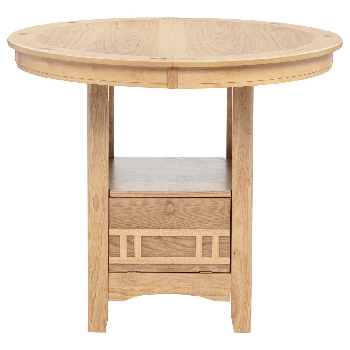 Lavon Oval Counter Height Dining Table Light Oak