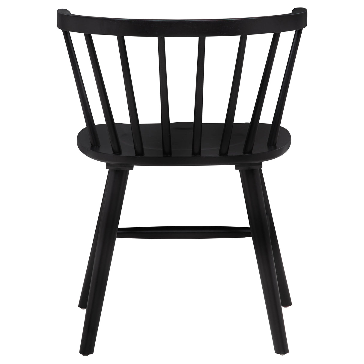 Jeffries Windsor Wood Dining Side Chair Black Set of 2