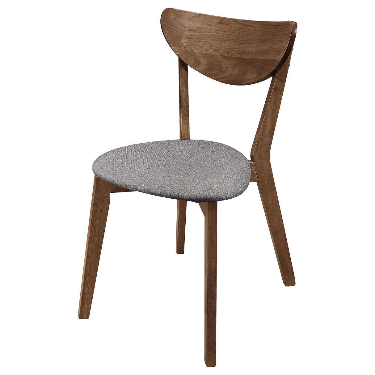 Alfredo Dining Side Chair Grey and Natural Walnut Set of 2