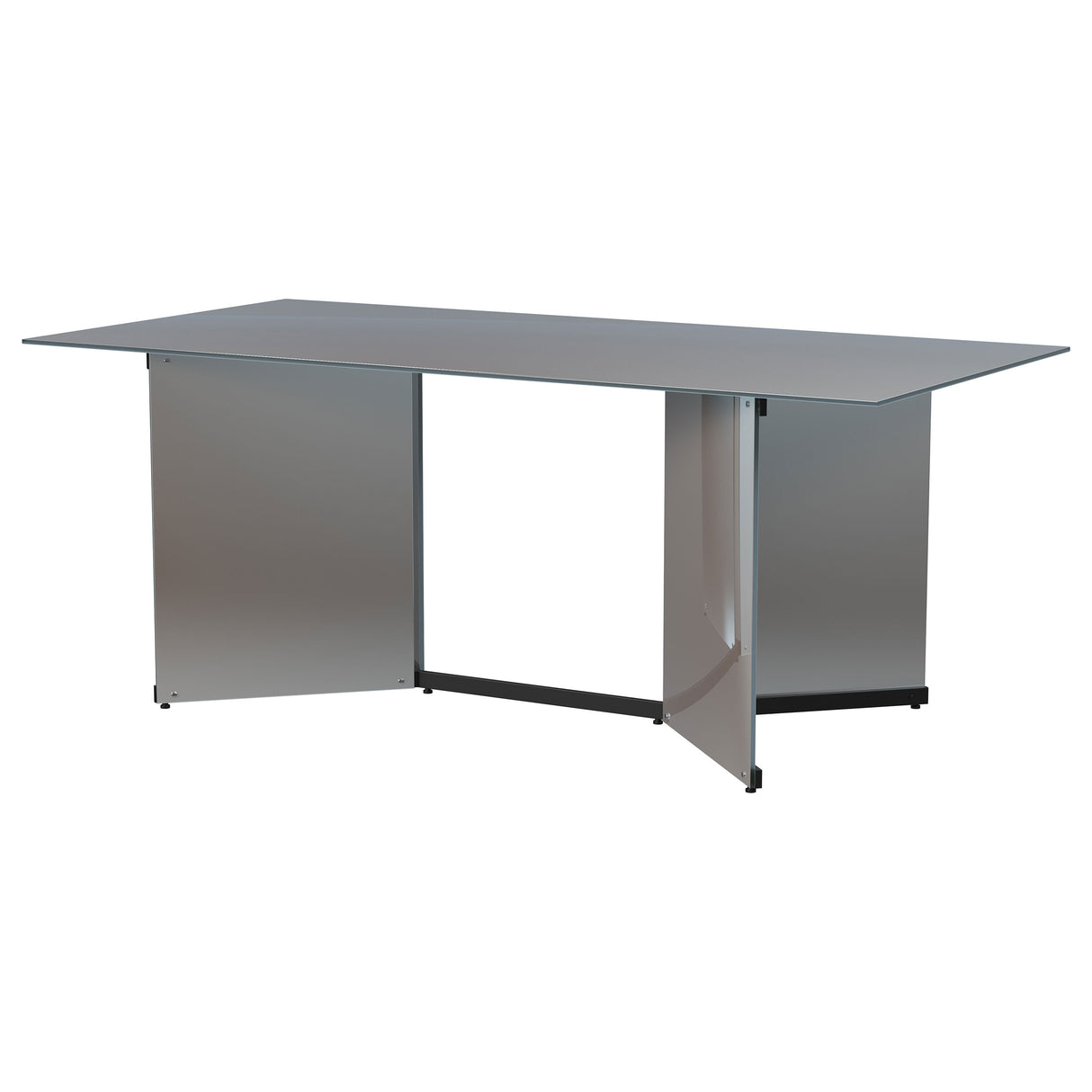 Emery 76-Inch Rectangular Mirrored Dining Table