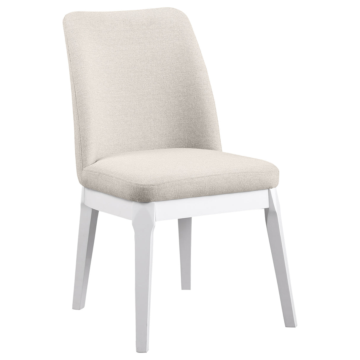 Carissa Upholstered Dining Side Chair, Beige (Set of 2)