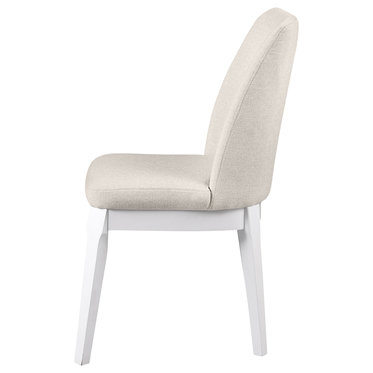 Carissa Upholstered Dining Side Chair, Beige (Set of 2)