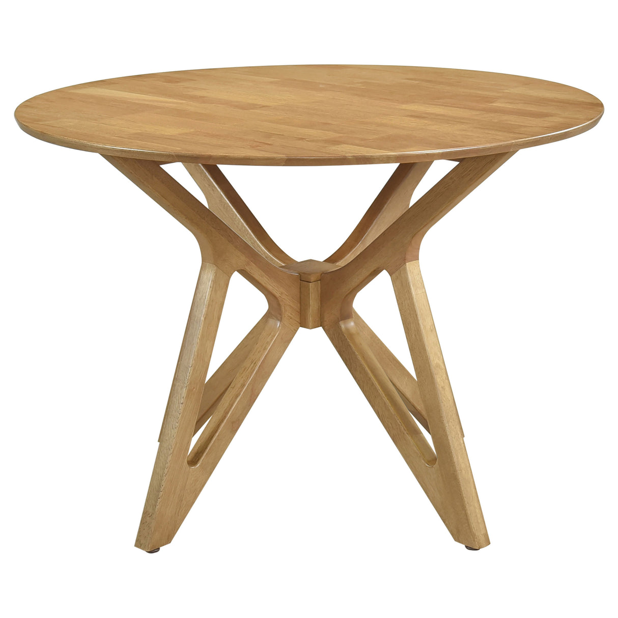 Elowen 5-Piece Round Dining Set, Light Walnut