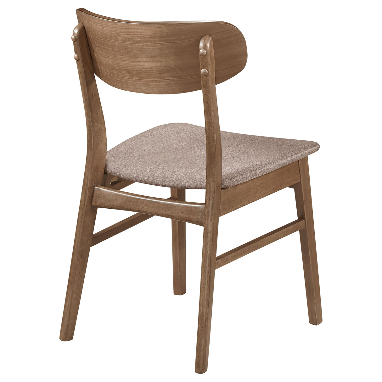 Dortch Dining Side Chair Walnut and Brown, Set of 2