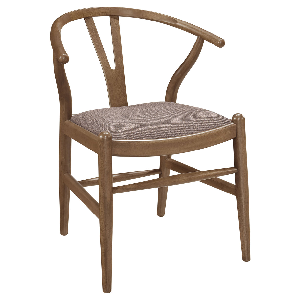 Dinah 5-Piece Round Walnut Dining Set