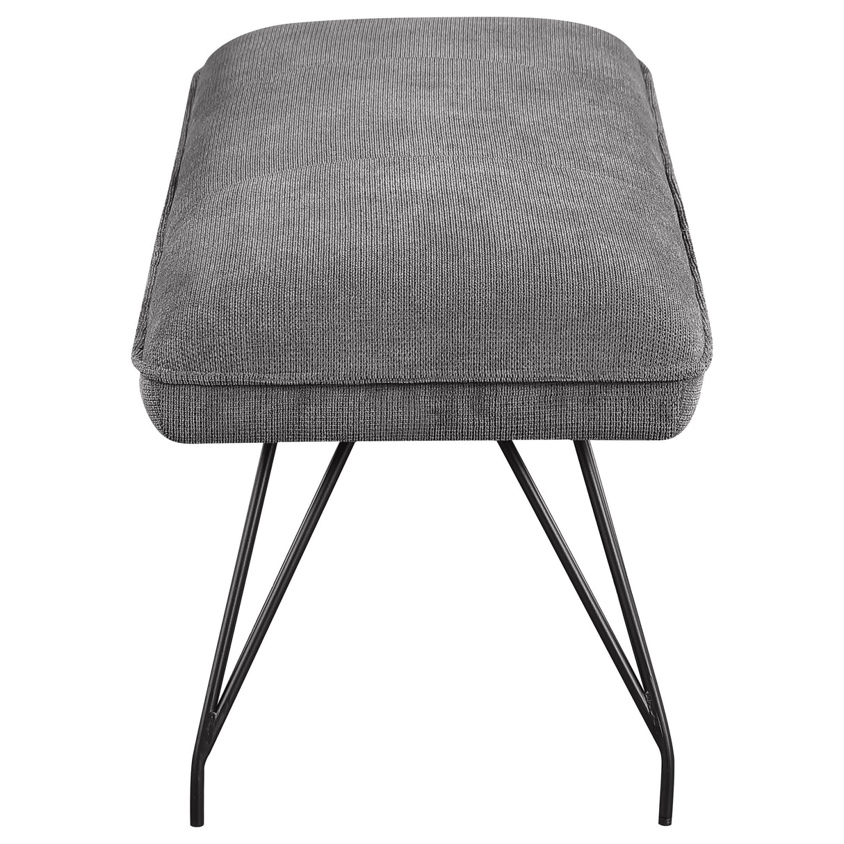 Dodson Grey Fabric Upholstered Dining Bench
