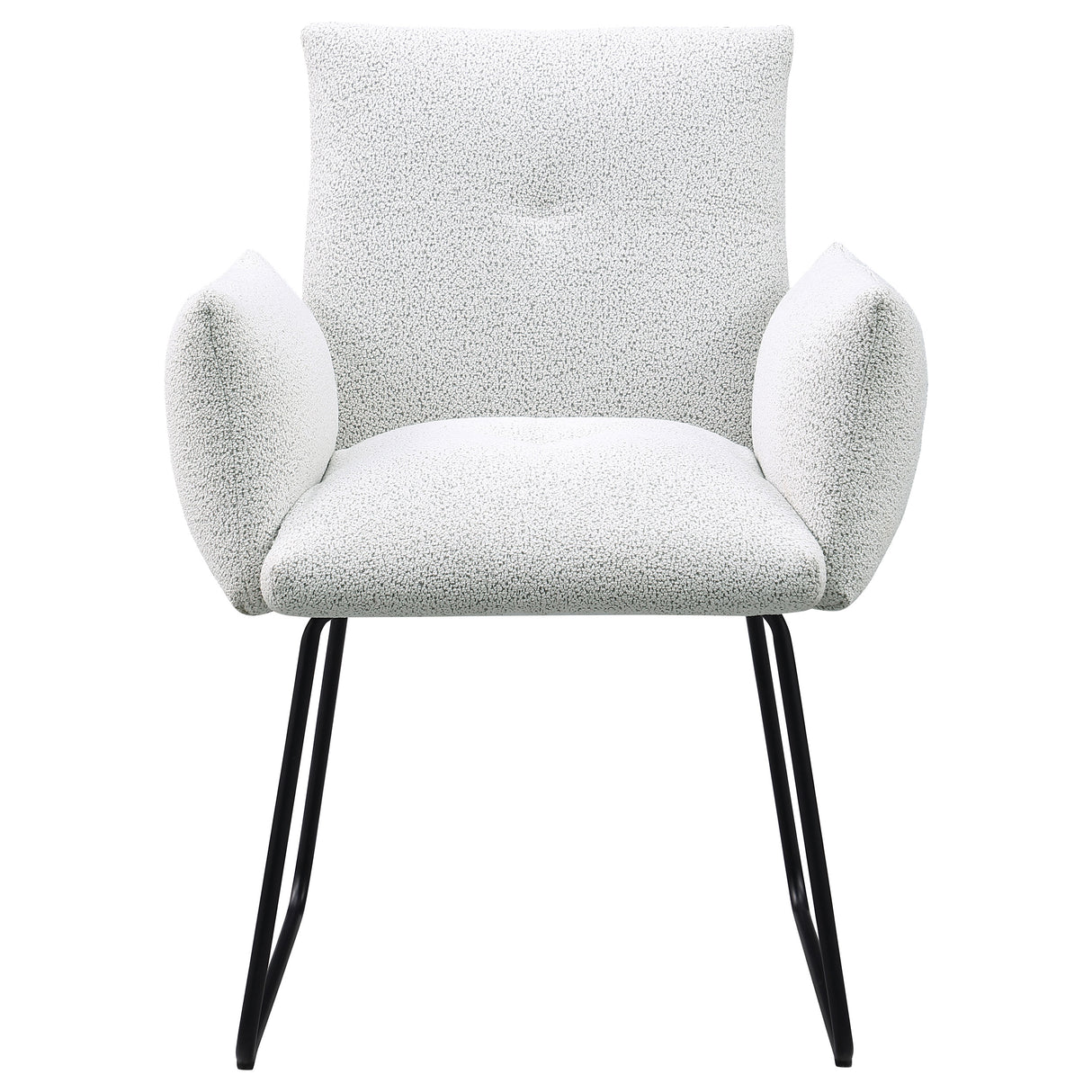 Ackland Upholstered Dining Arm Chair Light Grey Set of 2