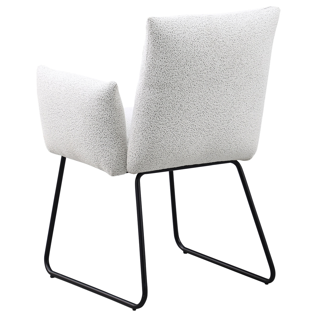 Ackland Upholstered Dining Arm Chair Light Grey Set of 2