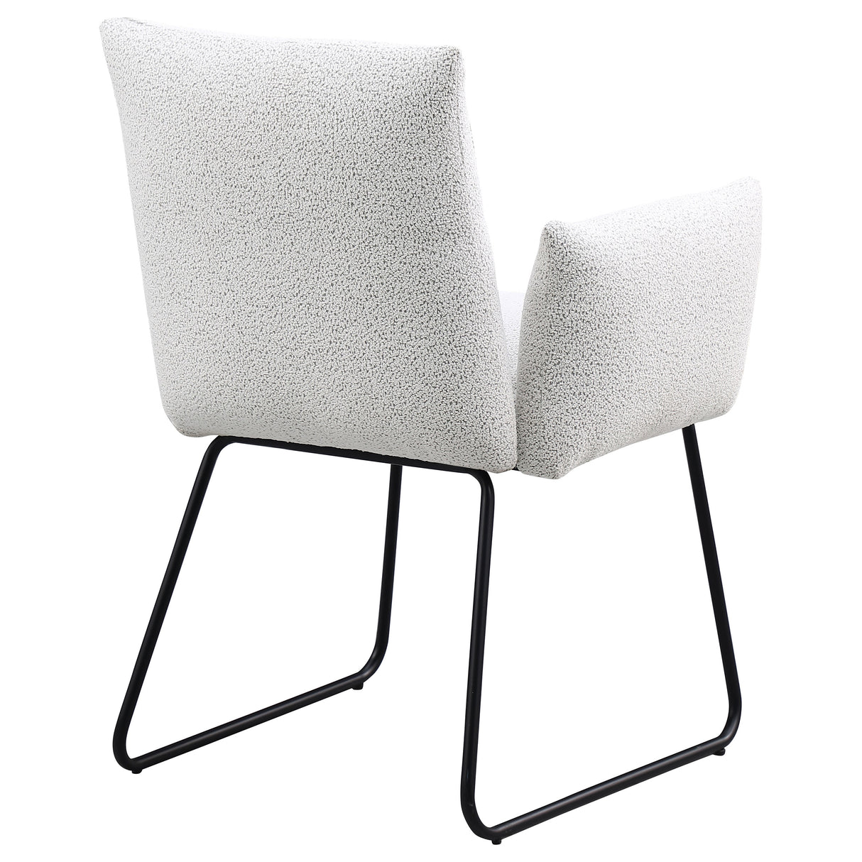 Ackland Upholstered Dining Arm Chair Light Grey Set of 2