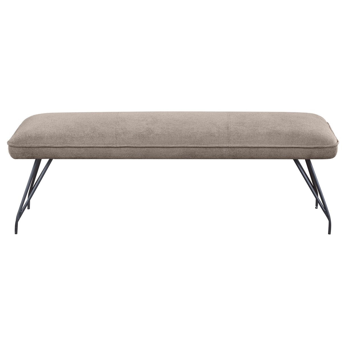 Dodson Fabric Upholstered Dining Bench in Taupe