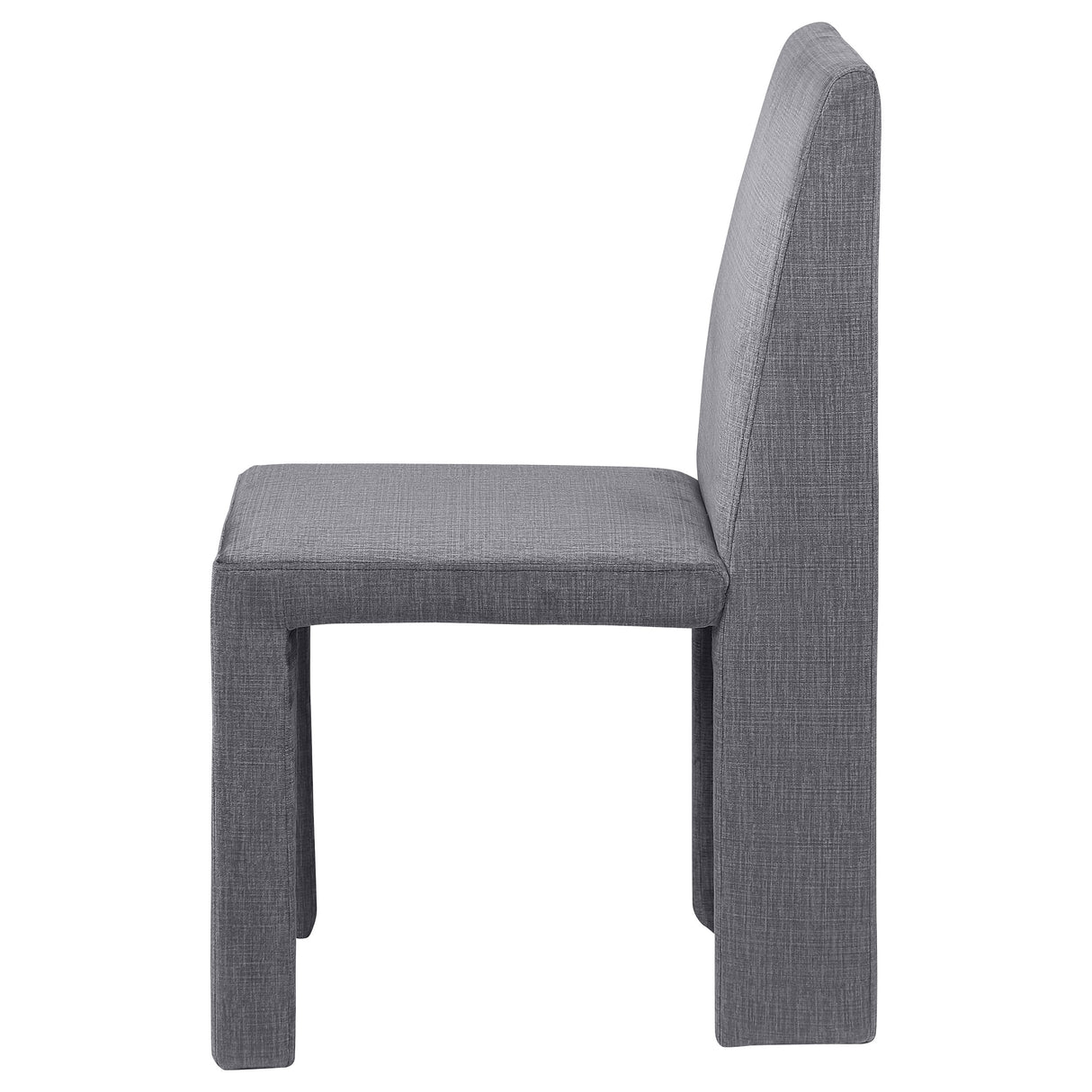 Tordera Velvet Upholstered Dining Side Chair Grey, Set of 2
