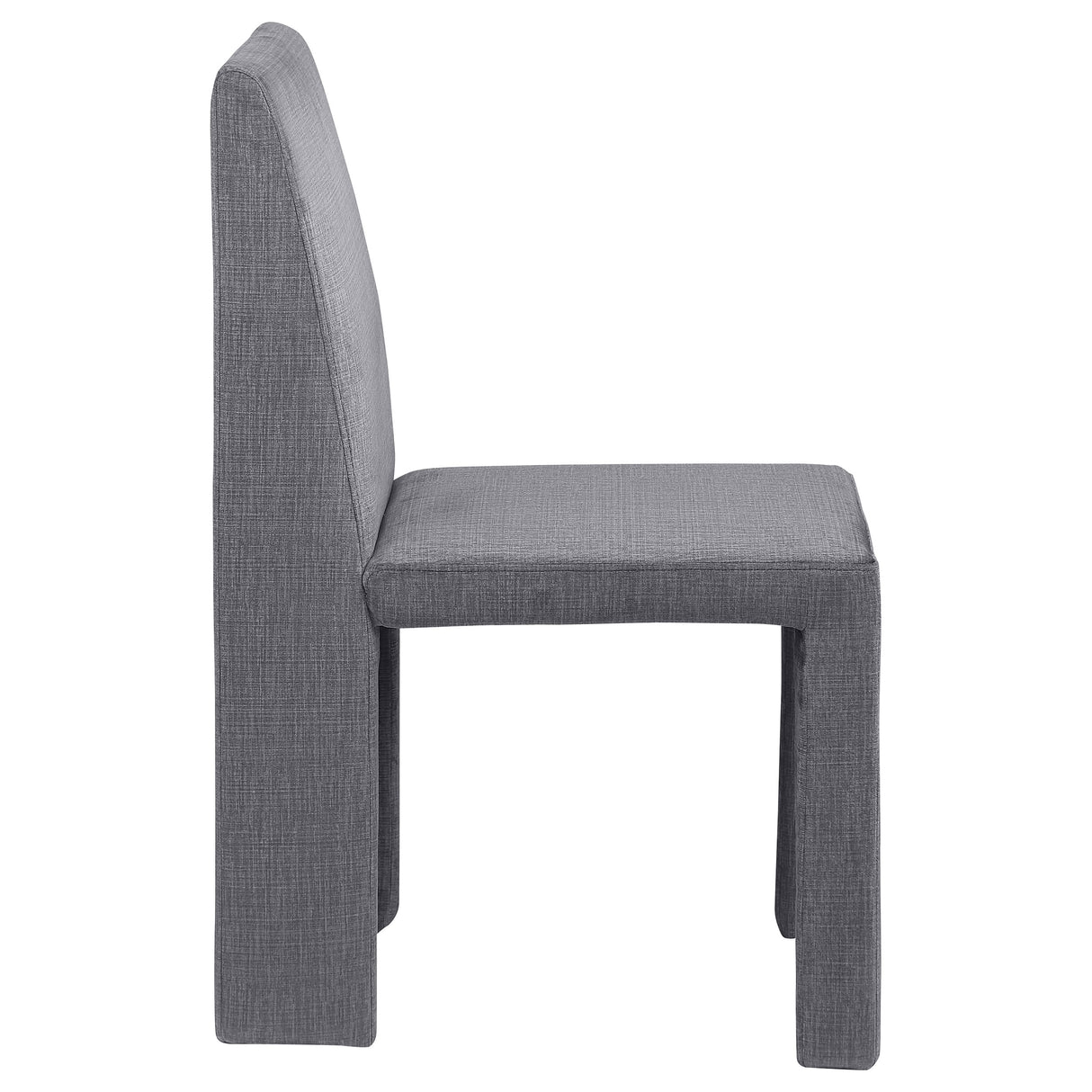 Tordera Velvet Upholstered Dining Side Chair Grey, Set of 2