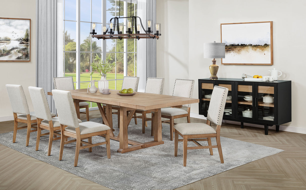 Middleton Upholstered Dining Side Chair, Beige (Set of 2)