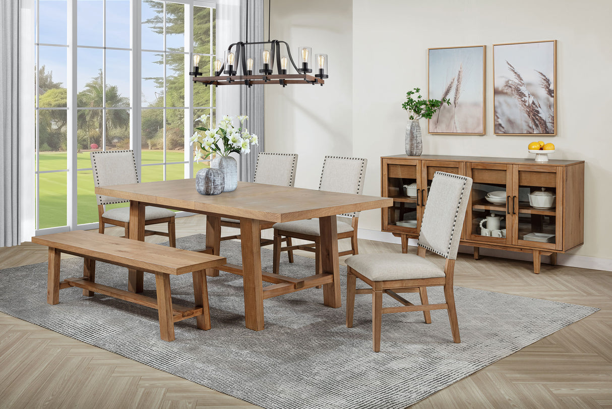 Middleton Upholstered Dining Side Chair, Beige (Set of 2)