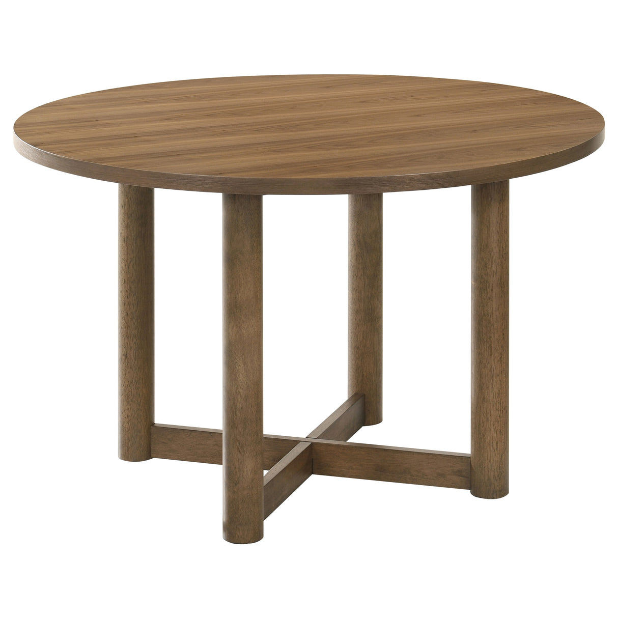 Crestmore 46-Inch Round Walnut Dining Table