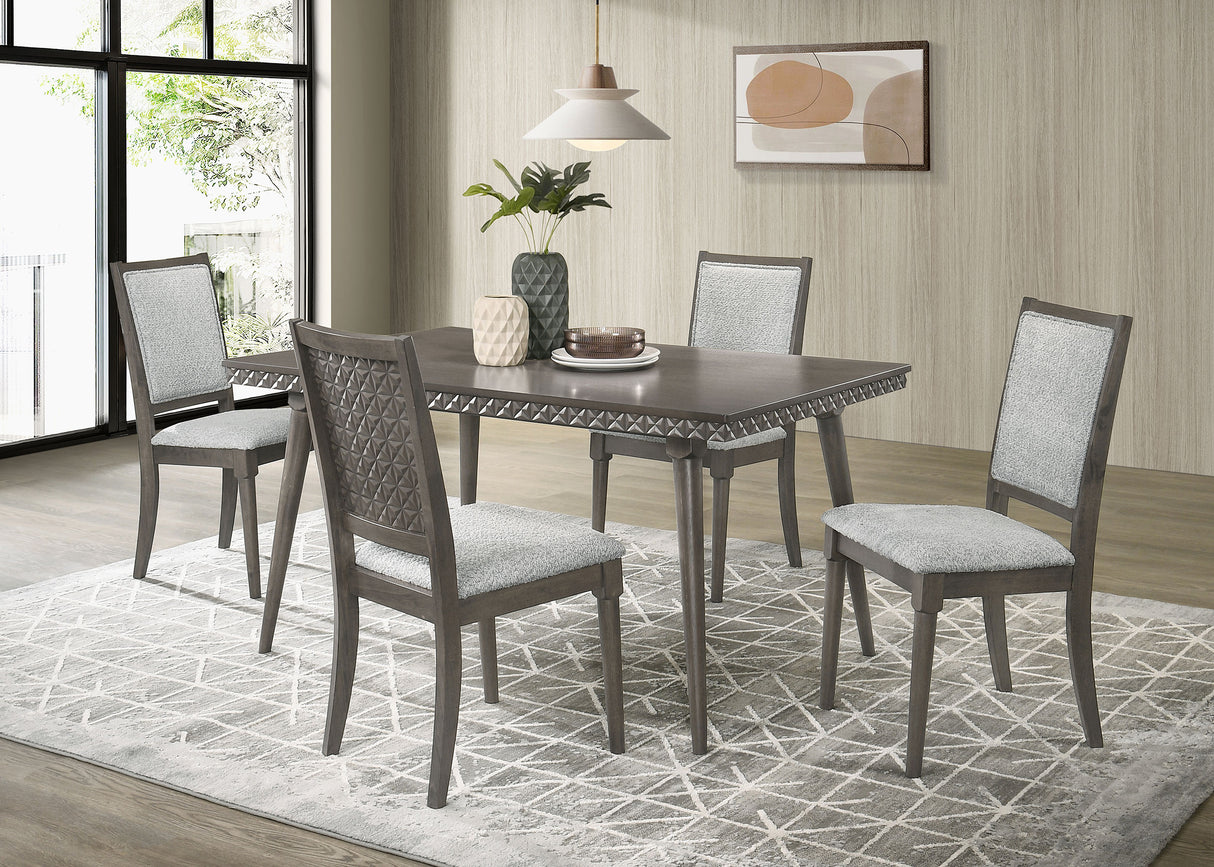 Onslow 59-Inch Rectangular Dining Table Dark Brown