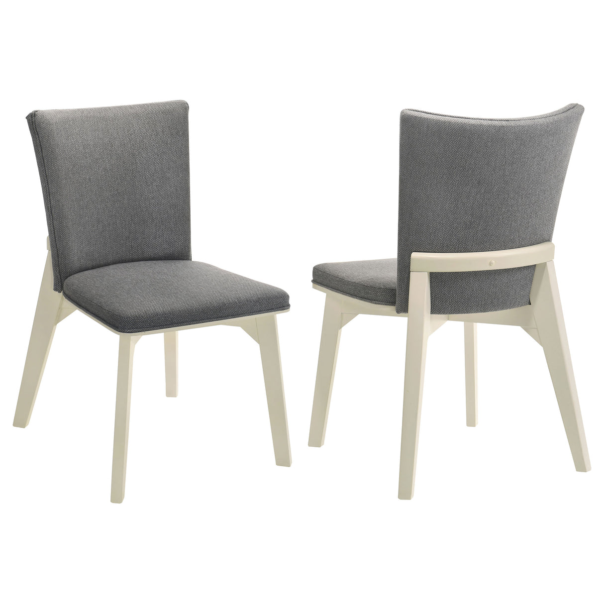 Biloxi Upholstered Dining Side Chair Grey, Set of 2