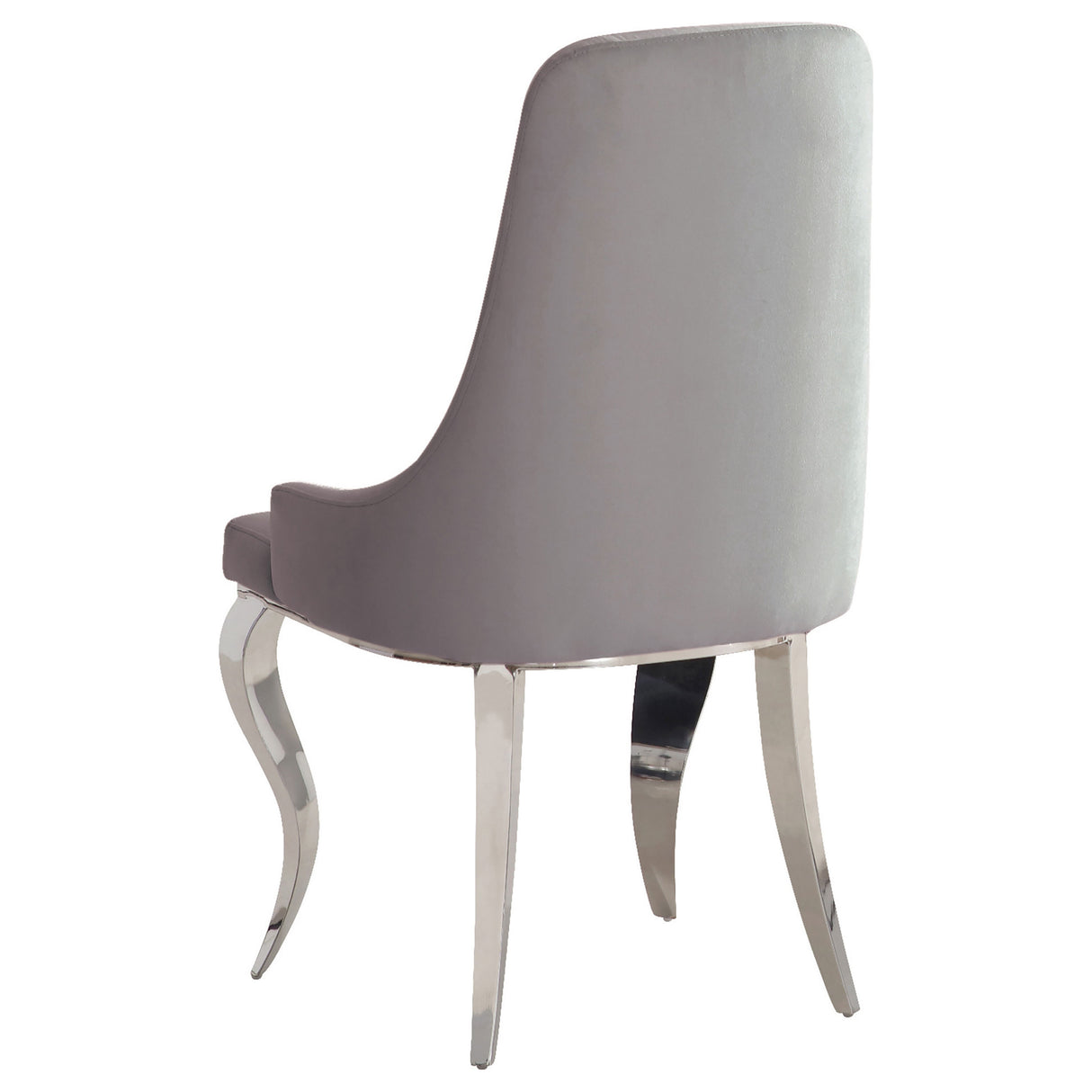 Antoine Grey Velvet Upholstered Dining Chair Set of 2