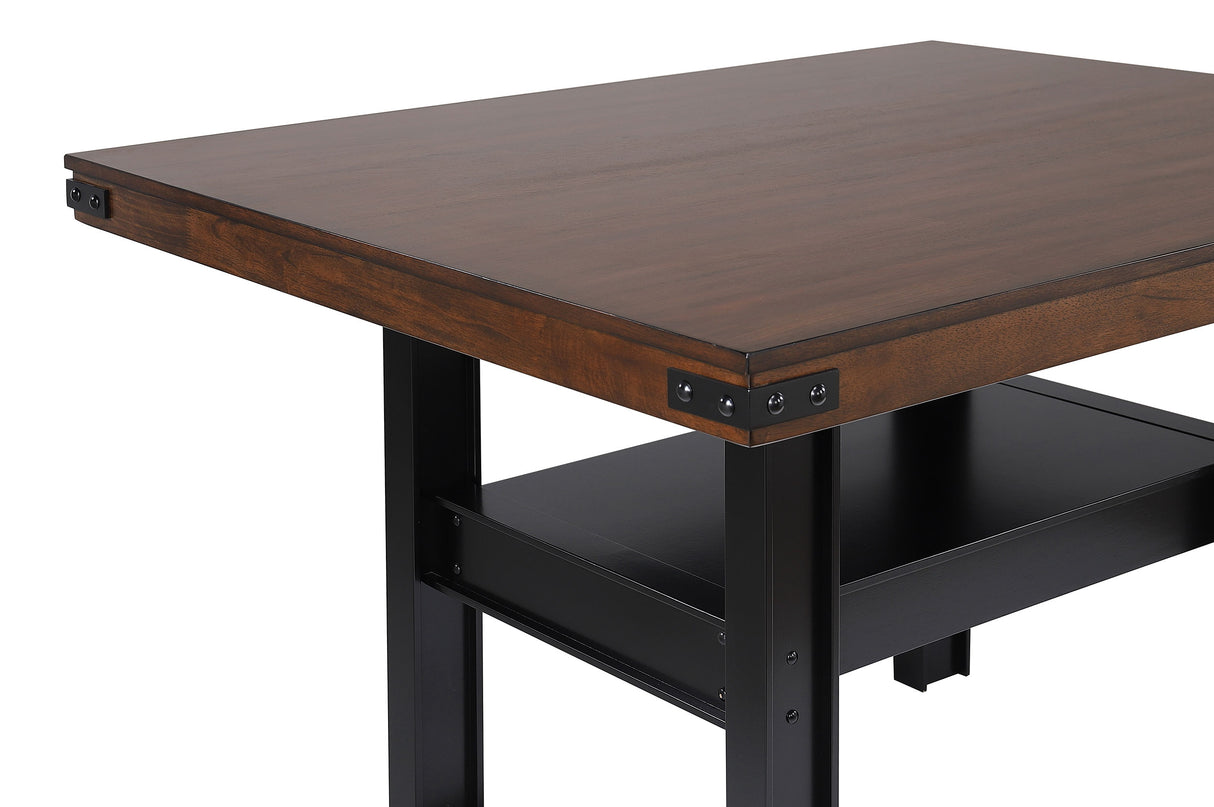 Patterson 5-Piece Counter Height Dining Set Mango Oak