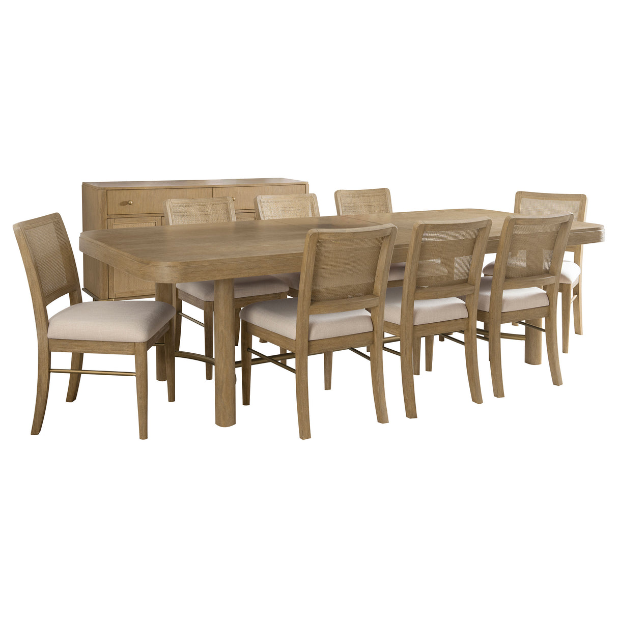 Arini 9-Piece Extension Dining Set, Sand Wash