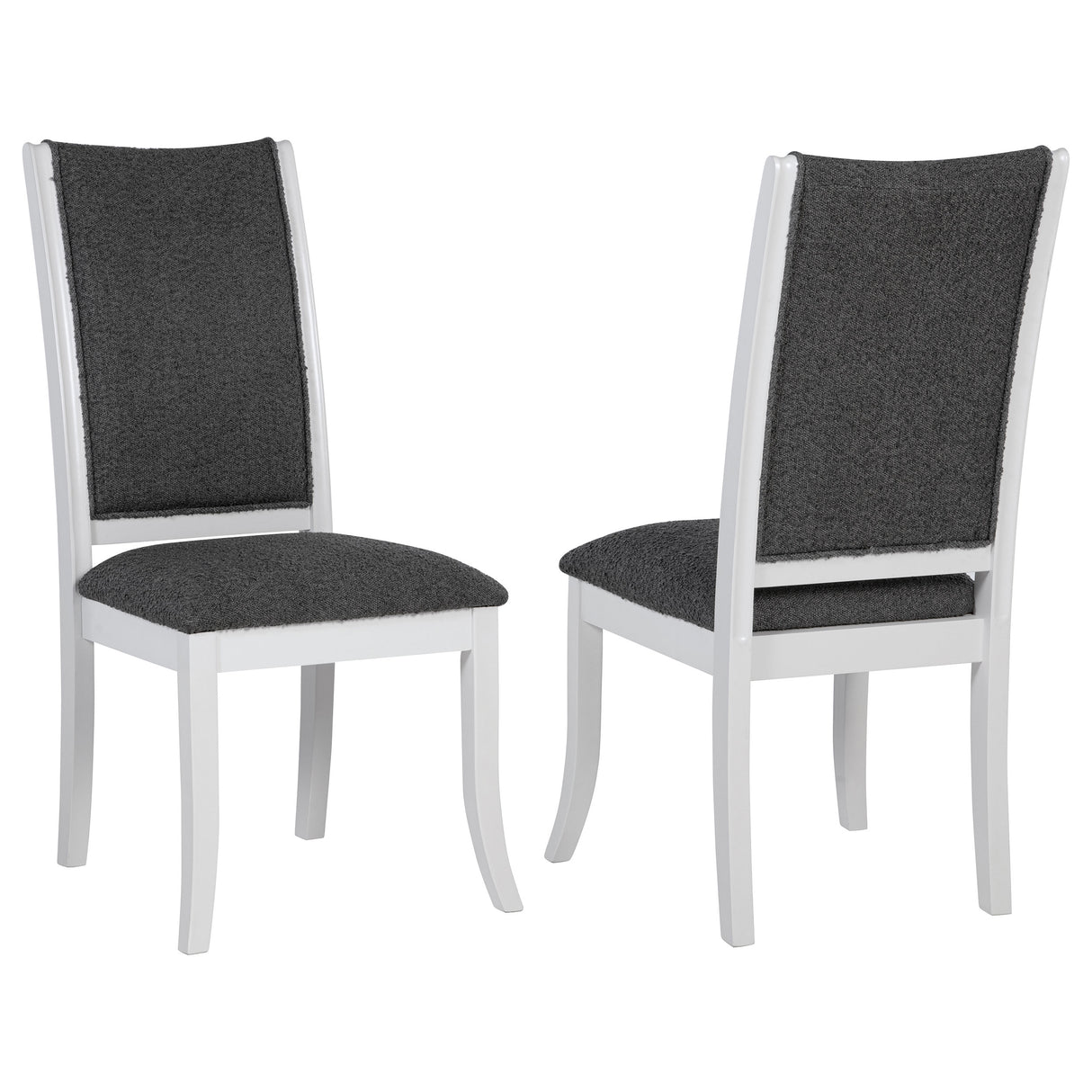 Judd Upholstered Dining Side Chair Pearl White Set of 2