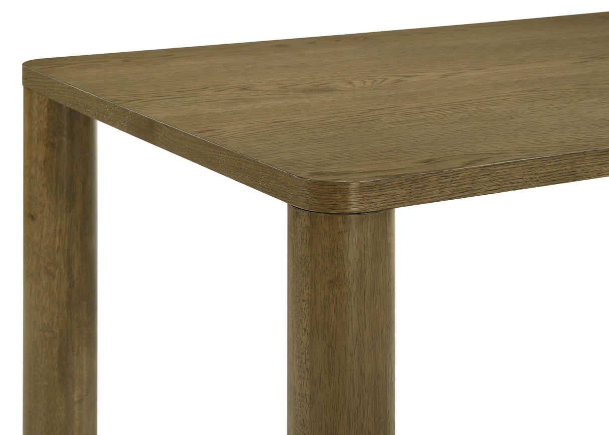 Castlewood 71-Inch Rectangular Dining Table in Brown Oak