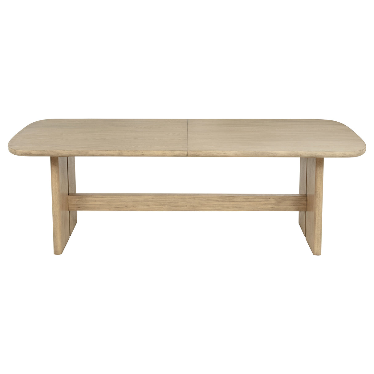 Kailani 110-inch Rectangular Dining Table, Beige Oak