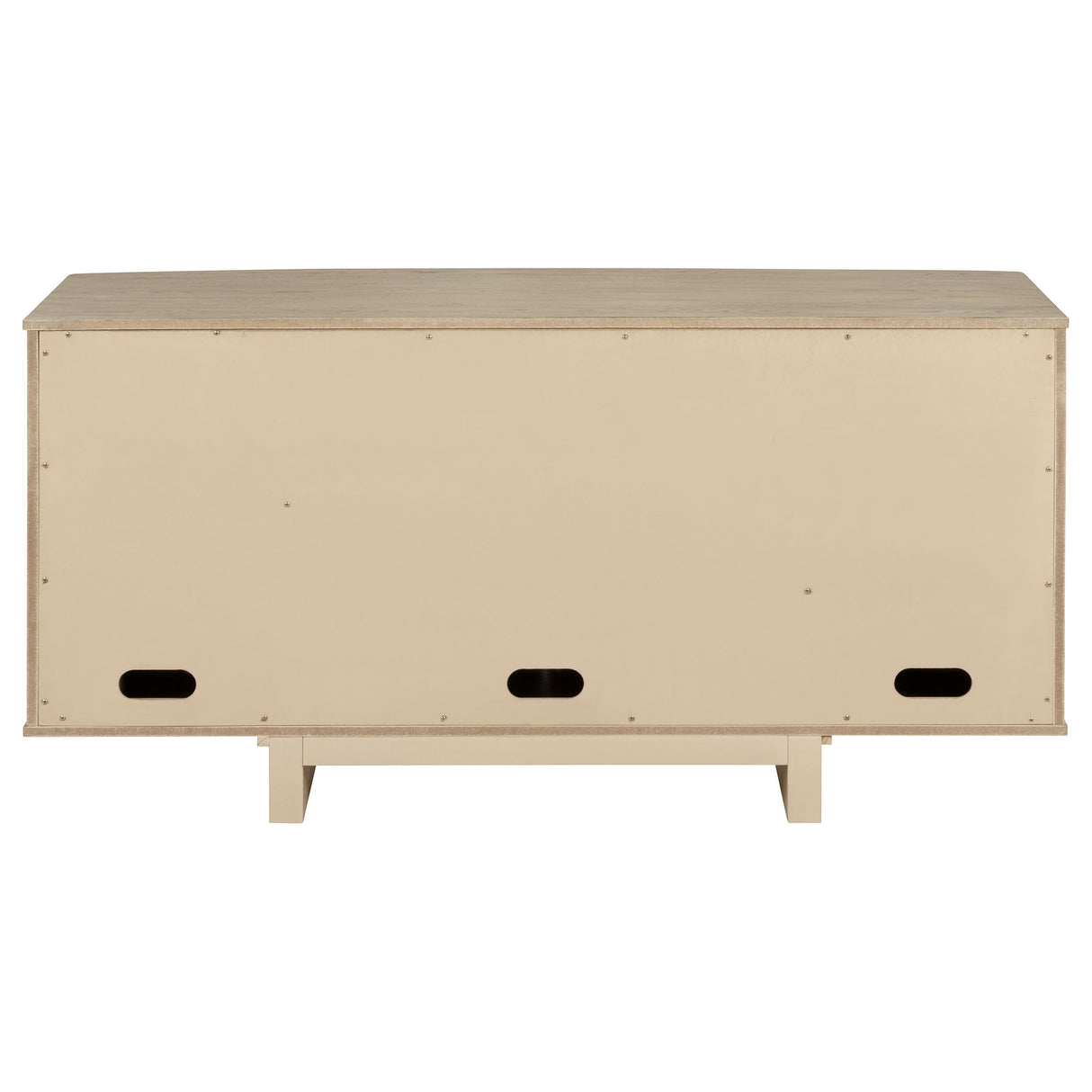 Kailani 4-Door Cane Sideboard Buffet Cabinet in Beige Oak