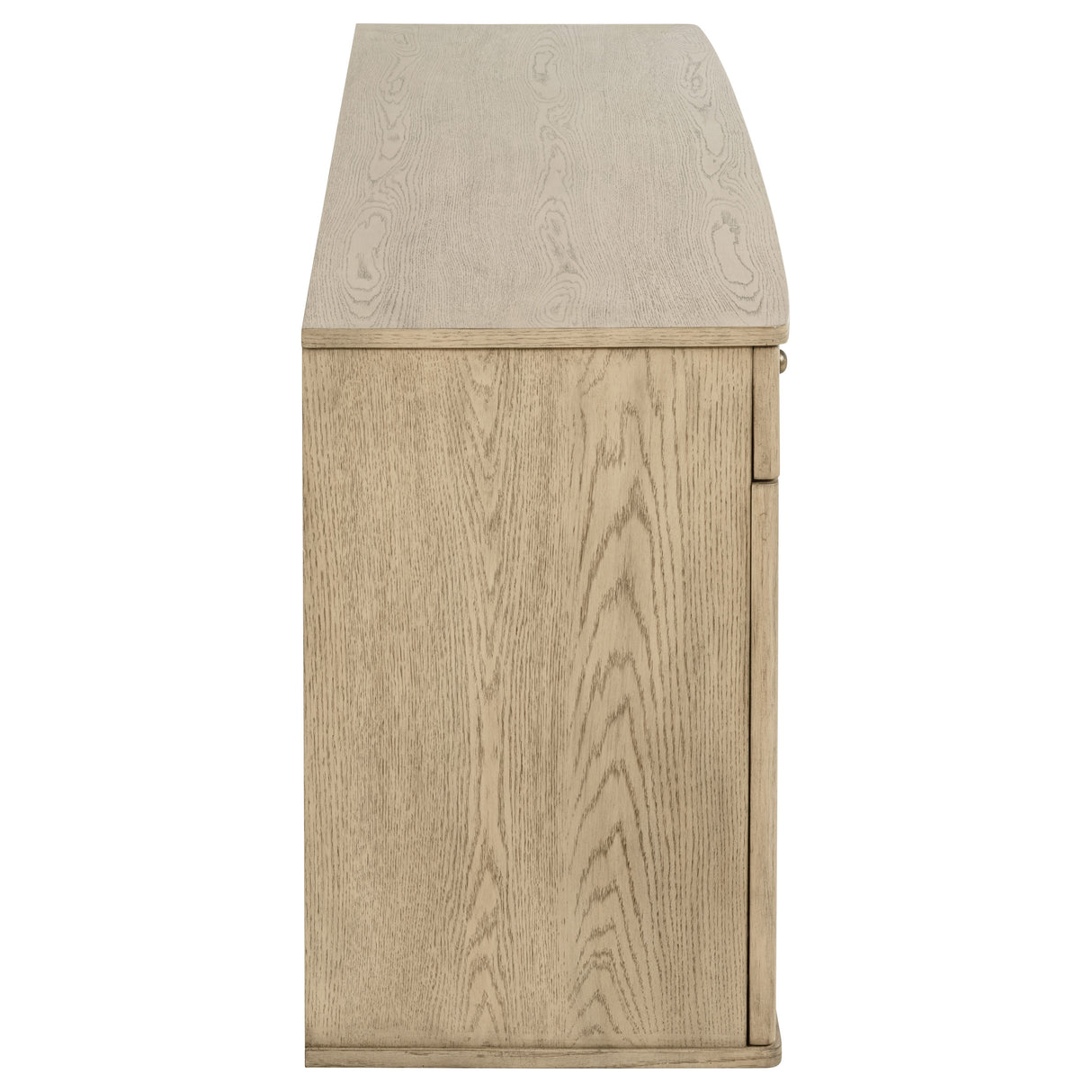 Kailani 4-Door Cane Sideboard Buffet Cabinet in Beige Oak
