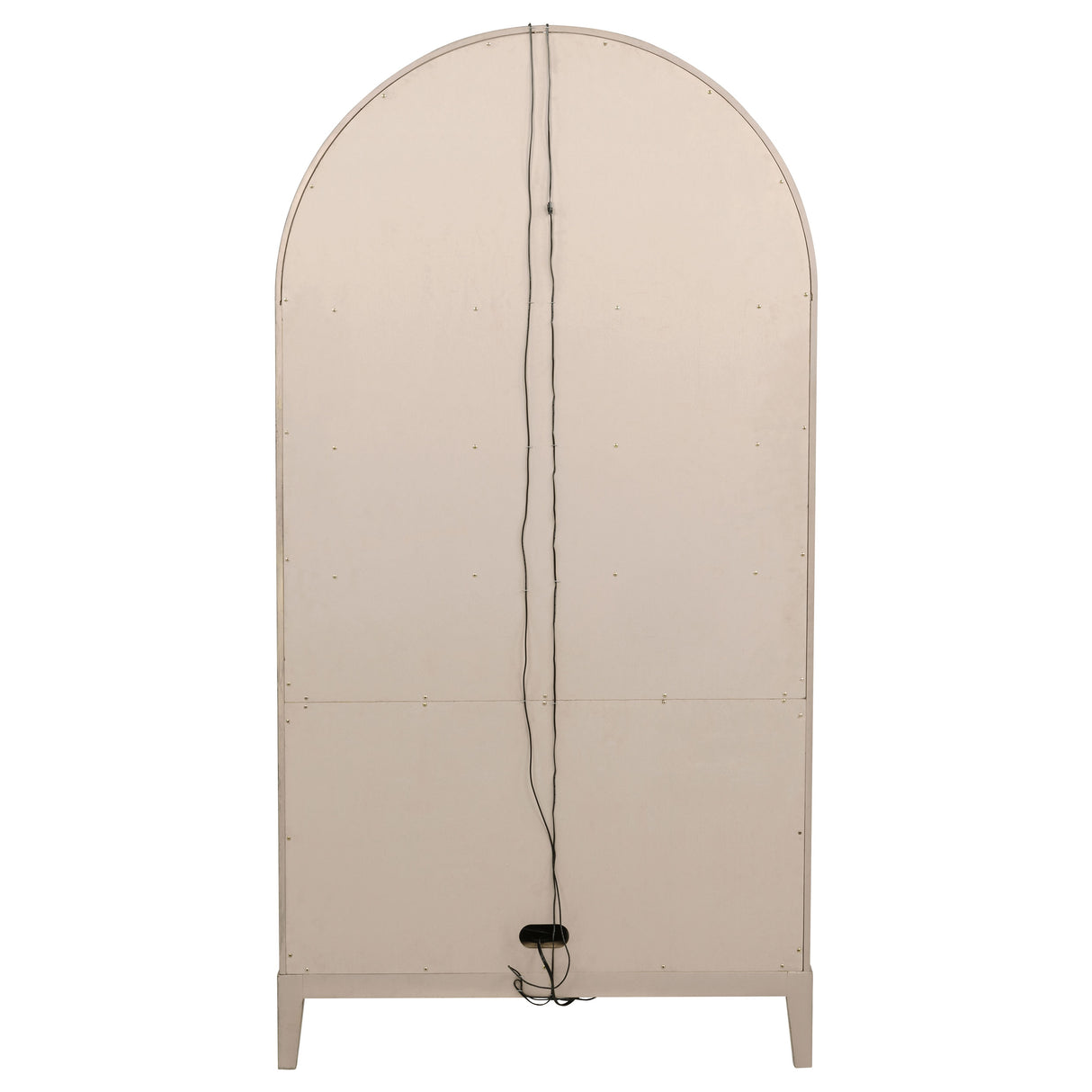 Kailani 4-Door Cane Dining Vitrine Cabinet - Beige Oak