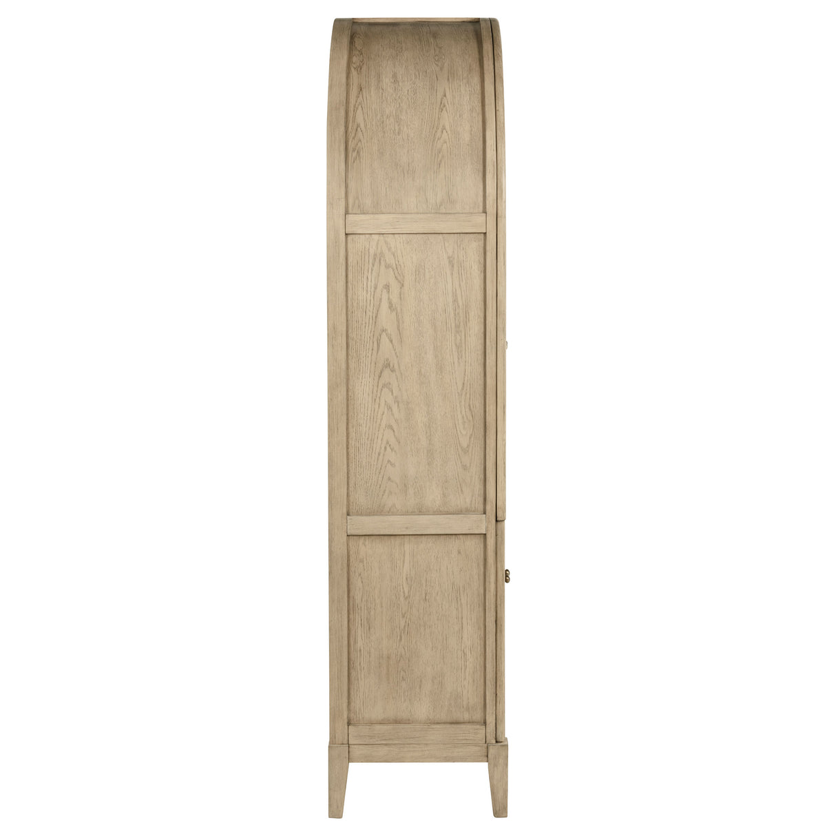 Kailani 4-Door Cane Dining Vitrine Cabinet - Beige Oak