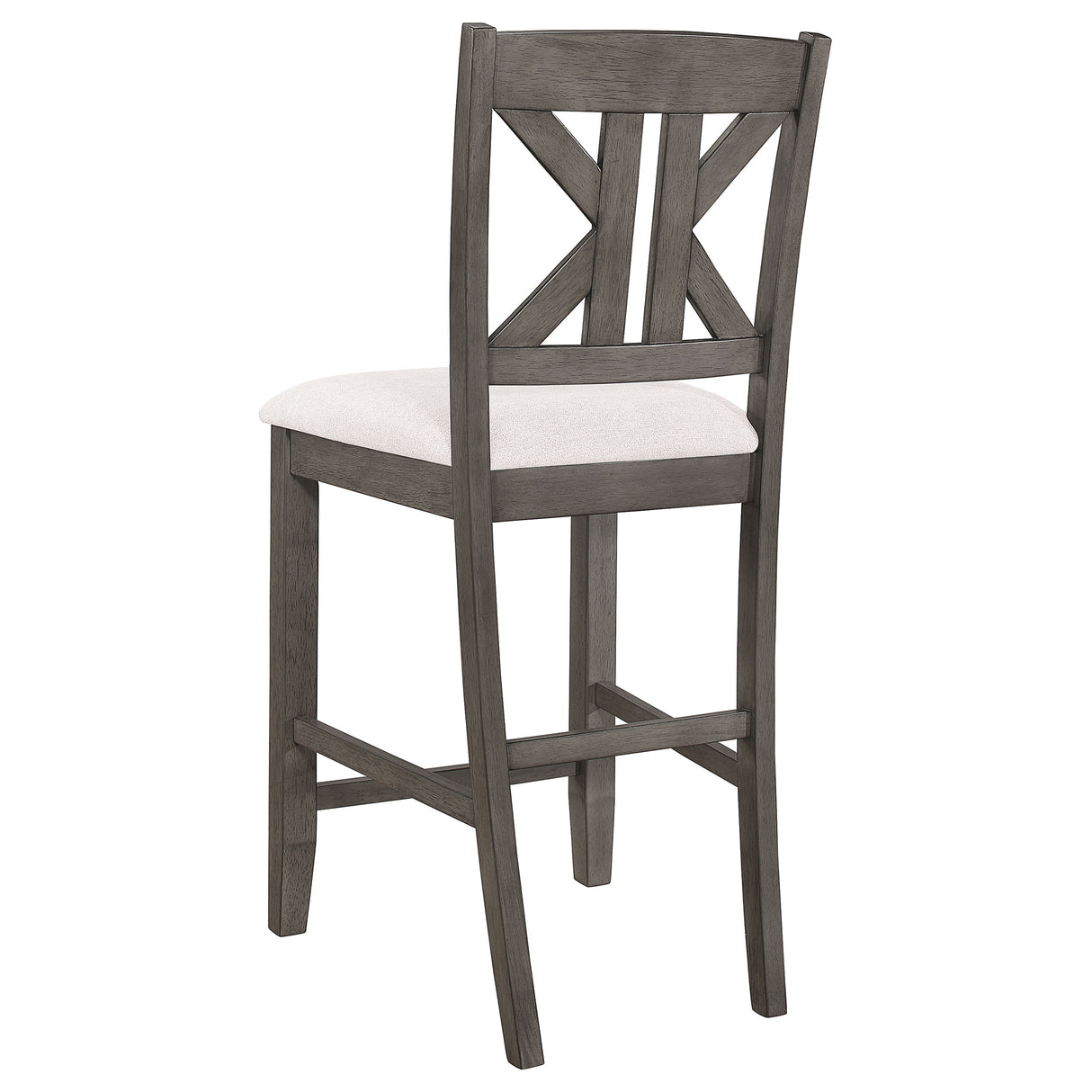 Athens Wood Counter Chair with Cushion - Barn Grey (Set of 2)