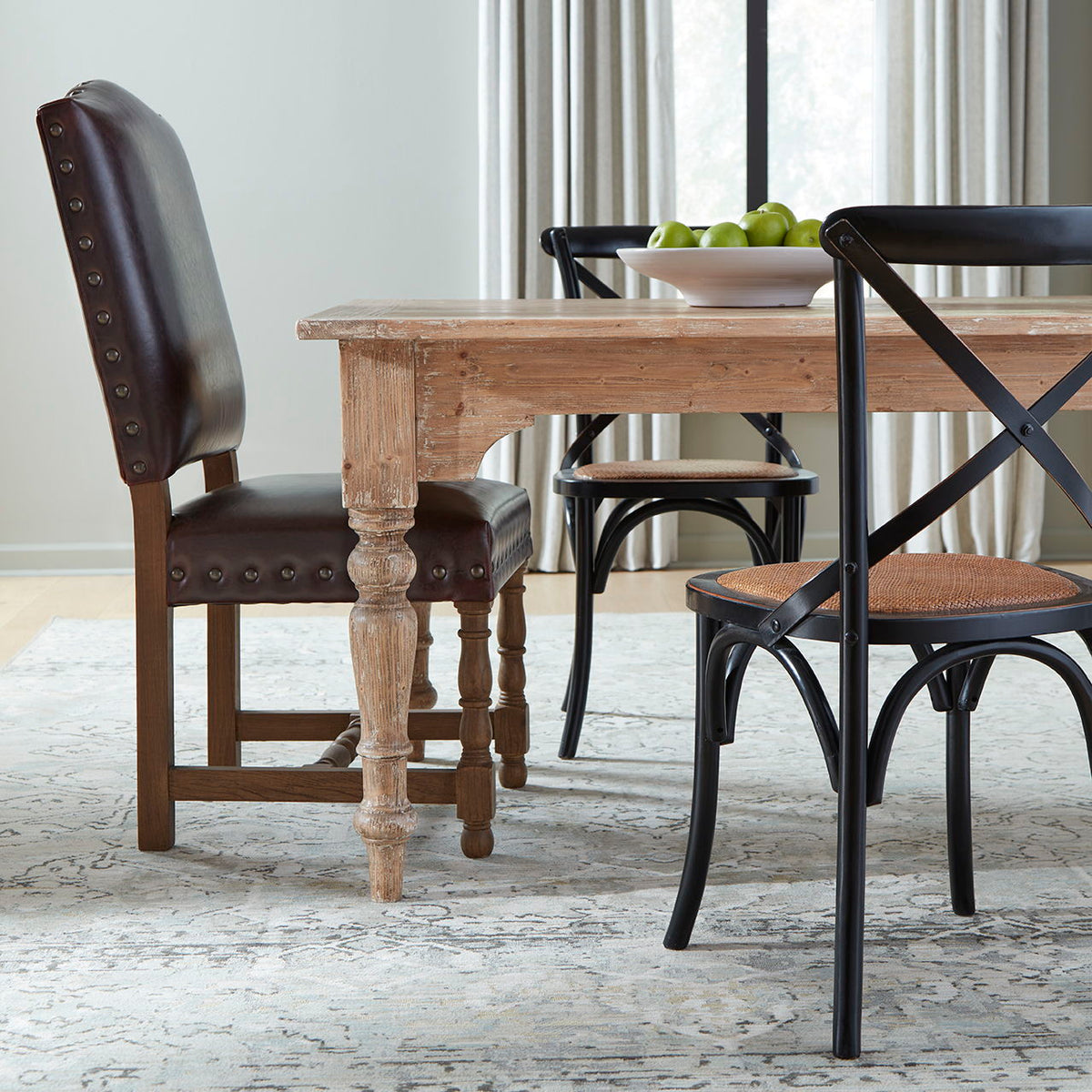 Percy - Wood Dining Table - Light Brown