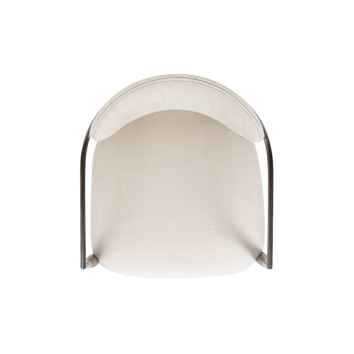 Artemis - Mixed Material Upholstered Dining Arm Chair - Warm White - Arm Chairs - Alpine Outlets