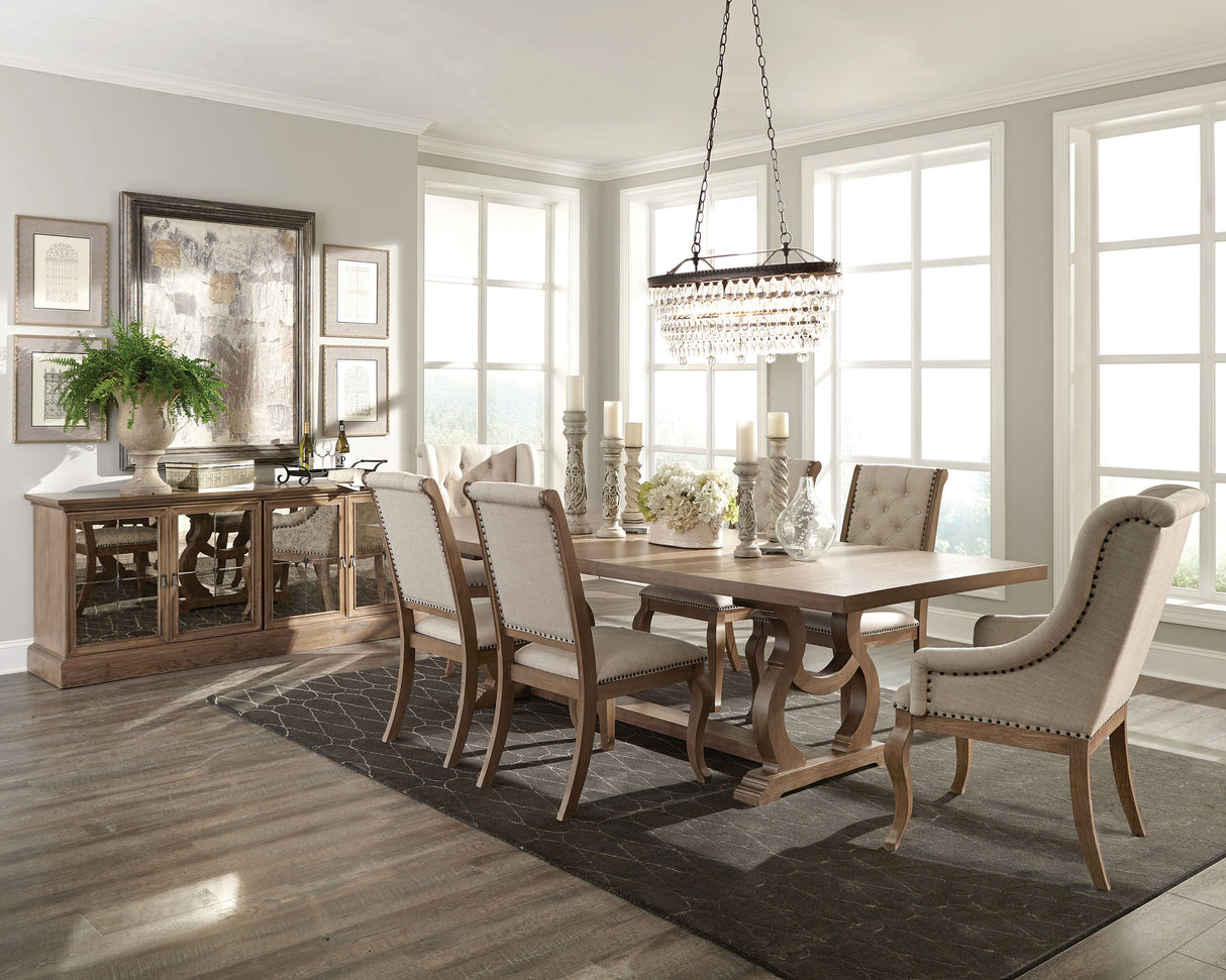 Brockway Upholstered Dining Chair, Barley Brown (Set of 2)
