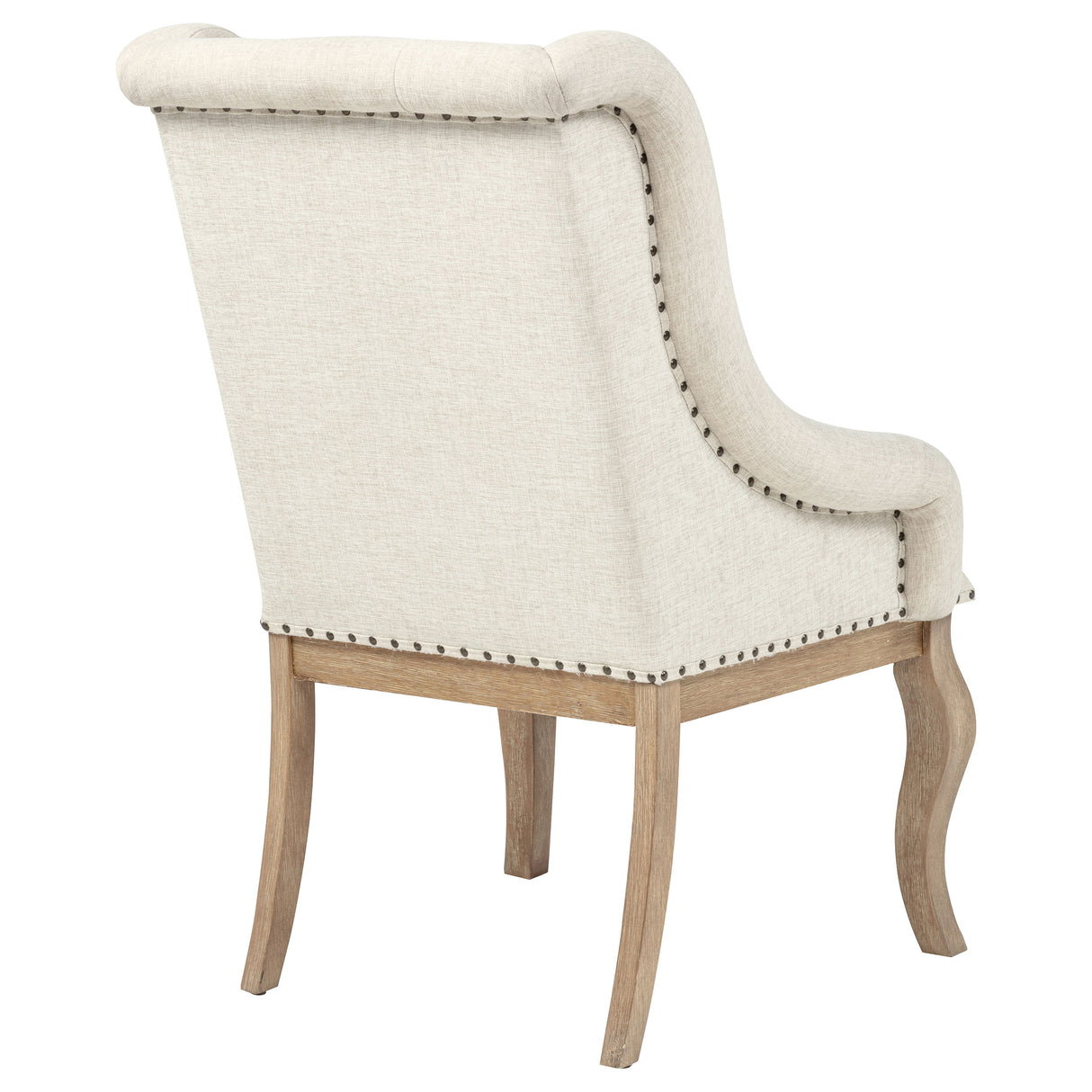 Brockway Upholstered Arm Chair Barley Brown, Set of 2