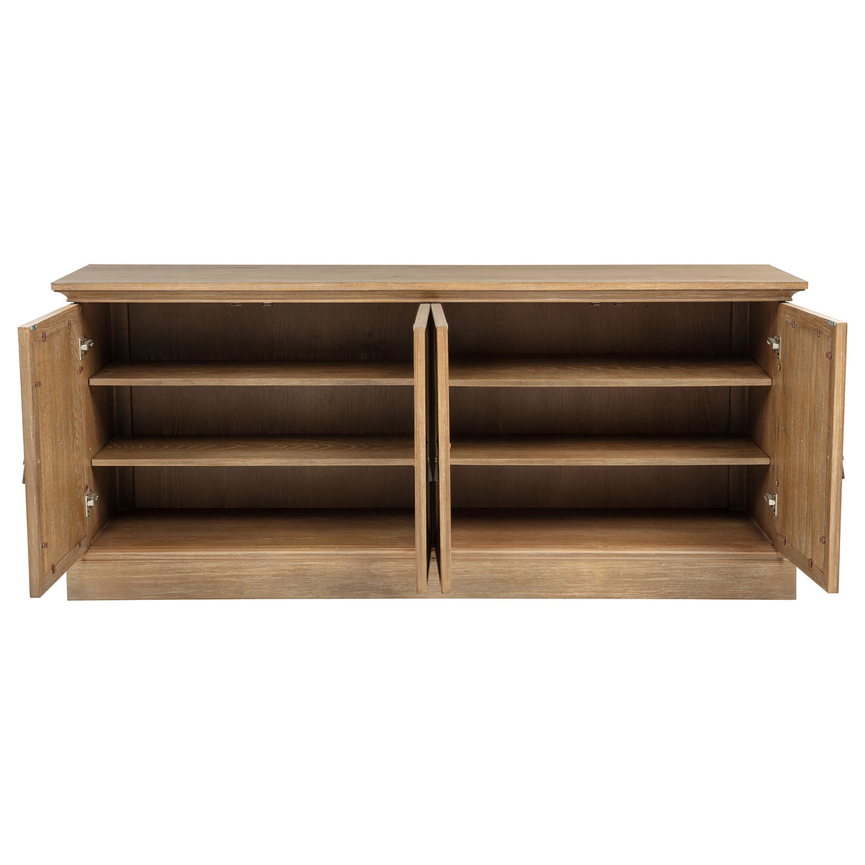 Brockway 4-Door Dining Sideboard Buffet Cabinet, Barley Brown