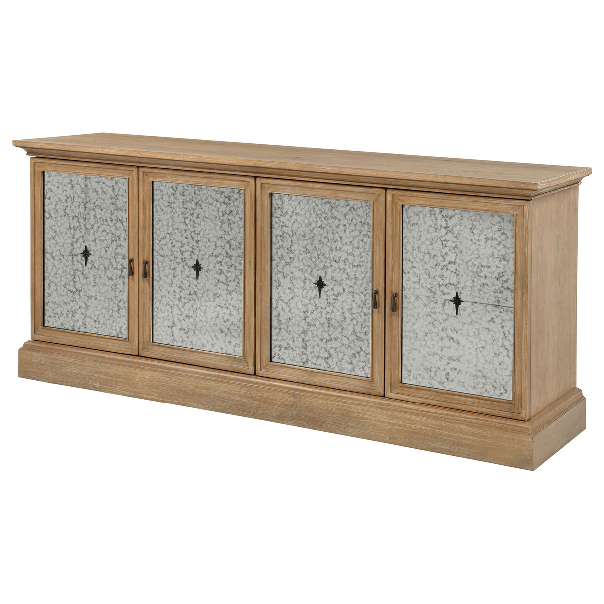 Brockway 4-Door Dining Sideboard Buffet Cabinet, Barley Brown