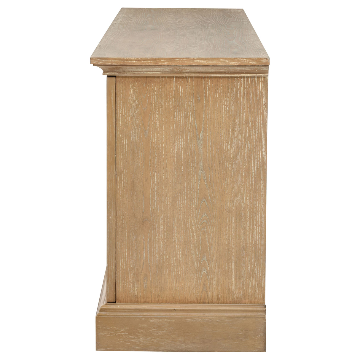 Brockway 4-Door Dining Sideboard Buffet Cabinet, Barley Brown