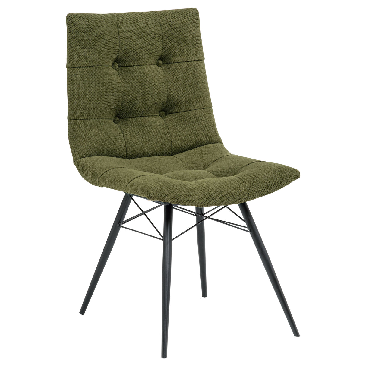 Aiken Fabric Upholstered Dining Side Chair, Forest Green (Set of 4)