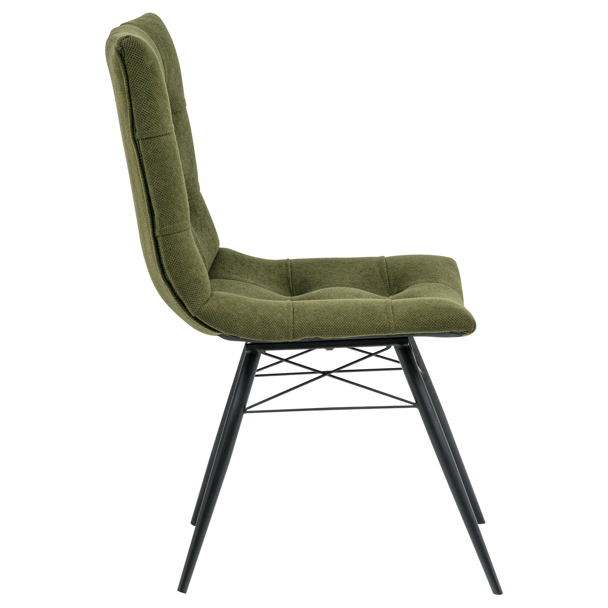 Aiken Fabric Upholstered Dining Side Chair, Forest Green (Set of 4)
