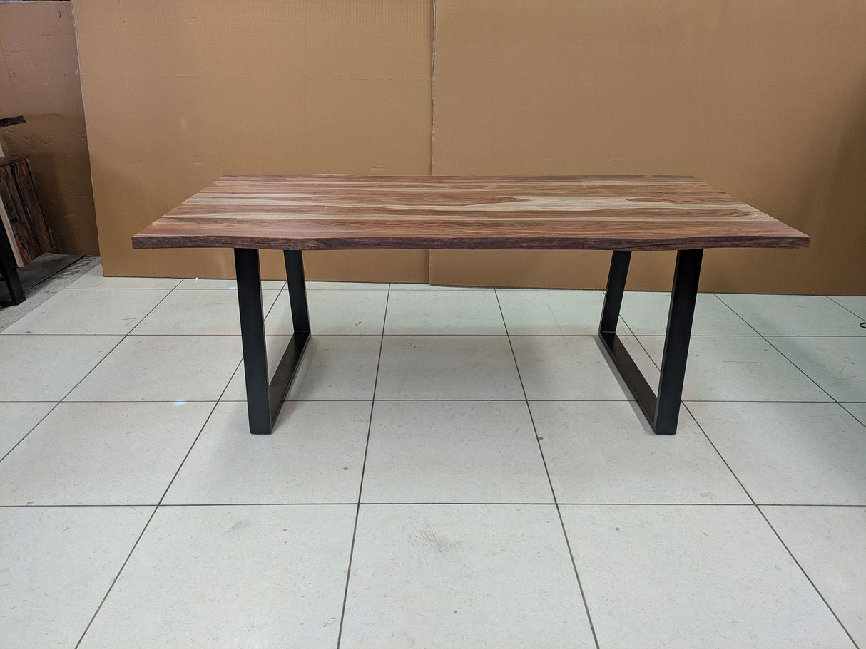 Selwyn 80" Live Edge Solid Sheesham Wood Dining Table