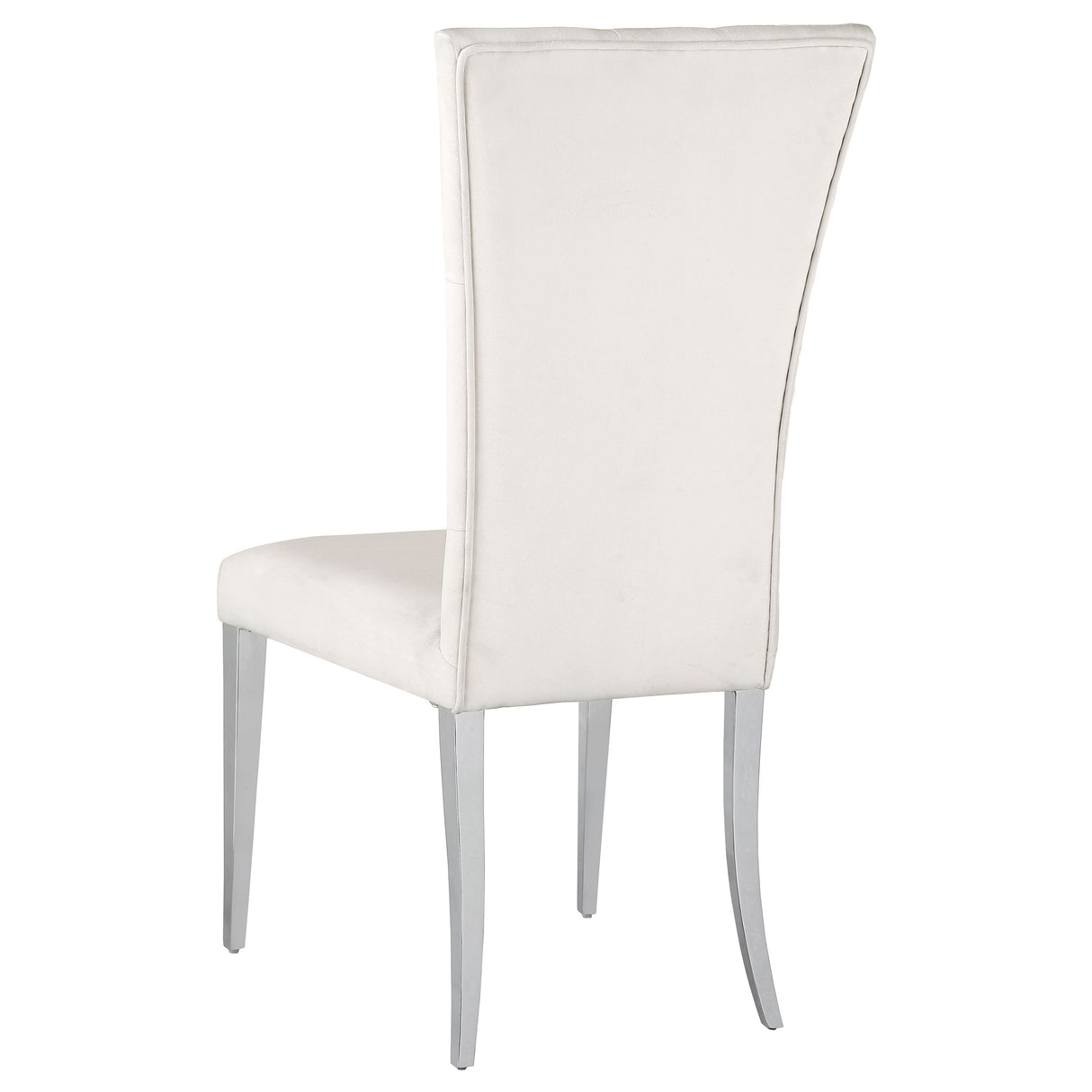 Kerwin 7-Piece Dining Table Set, White and Chrome